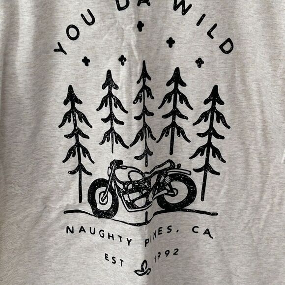 Men's Prana T-Shirt Size XL Naughty Pines CA Chest Pocket Motorcycle Tee - Picture 6 of 6